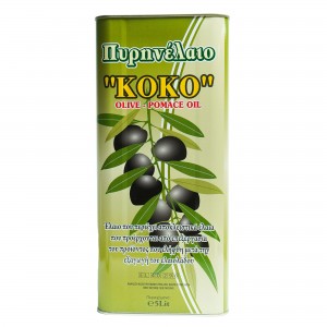 Оливковое масло рафинированное KOKO, Греция, жест.банка, 5л 